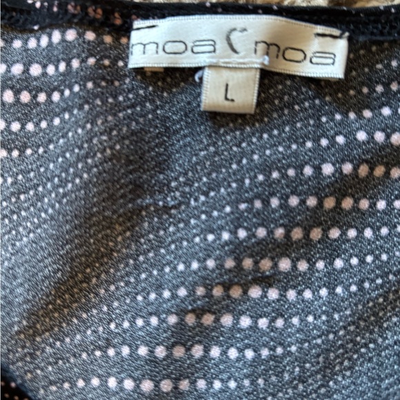 y2k Moa Moa black and pink long sleeve top - Picture 5 of 5